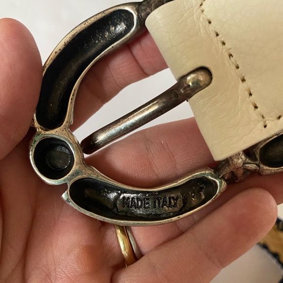 Streets Ahead Made In Italy Genuine Leather Belt 42’x1.5’ - Picture 7 of 9